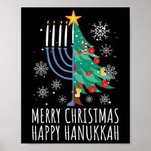 Affiche Joyeux Chrismukkah Joyeux Noël Hanukkah