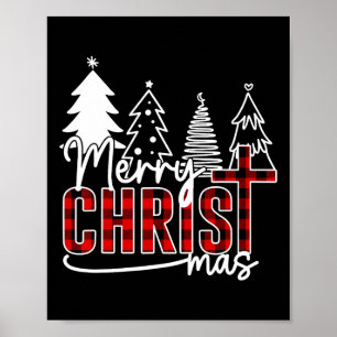 Affiche Joyeux Christ Mas Christian Jésus Noël Pjs Xma