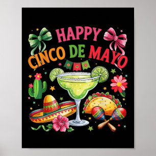 Affiche Joyeux Cinco De Mayo Fiesta Parti Mexicain Hommes 