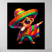 Joyeux cinco de mayo garçon qui fait le dab homme 