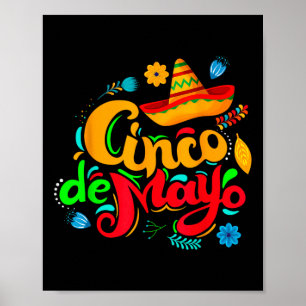 Affiche Joyeux Cinco De Mayo Hommes Femmes Enfants 5 De Ma