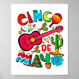 Affiche Joyeux Cinco De Mayo Hommes Femmes Enfants 5 De Ma