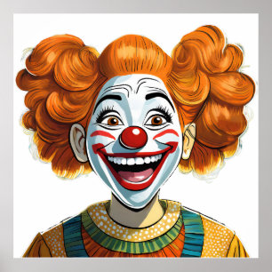Affiche Joyeux Clown