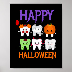 Affiche Joyeux Costume d'Halloween Fée dent