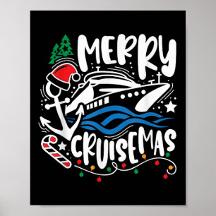 Affiche Joyeux Croisièmas Famille Croisière Noël Famille C