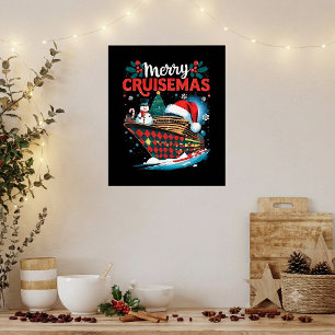 Affiche Joyeux Cruisemas Drôle Noël de Famille