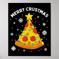 Joyeux Crustmas Pizza Arbre de Noël Joyeux Noël