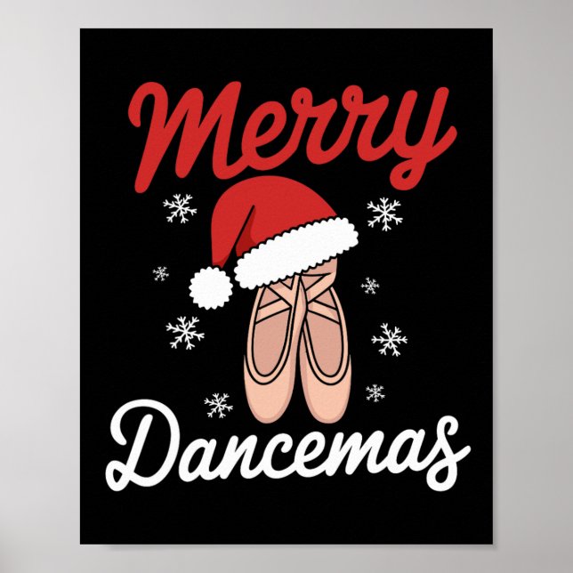 Affiche Joyeux danseurs de ballet enseignant Noël Dan (Devant)
