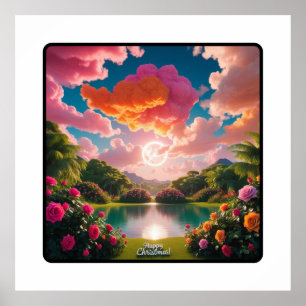 Affiche Joyeux dîner de Noël Inspiration de table