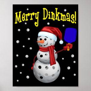 Affiche Joyeux Dinkmas - Snowman