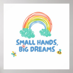 Affiche Joyeux enfant jour Petites mains, grands rêves