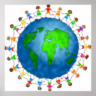 Affiche Joyeux enfants du monde