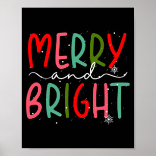 Affiche Joyeux Et Lumineux Noël Femmes Filles Enfants Tout