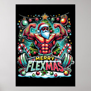Affiche Joyeux Flexmas - Père Noël Musicale Gymnase de Noë