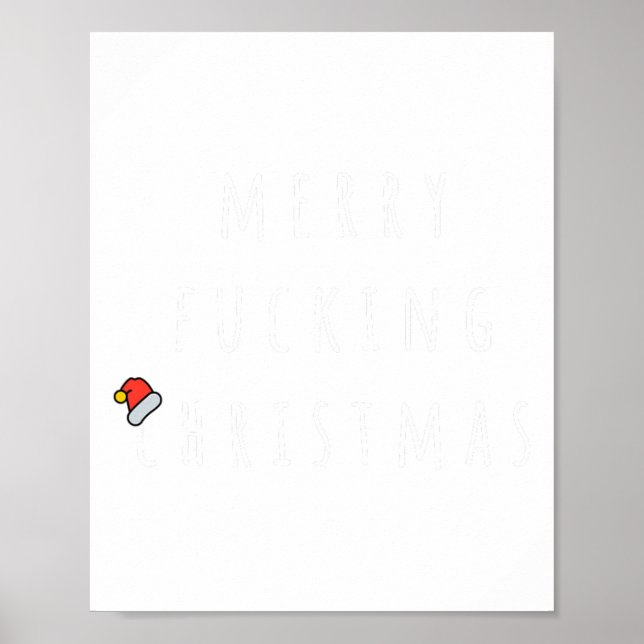 Affiche Joyeux Forêt Noël Humoristique Noël Cadeaux Hommes (Devant)