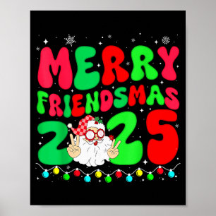 Affiche Joyeux Friendsmas 2025 Noël Amis Correspondance P