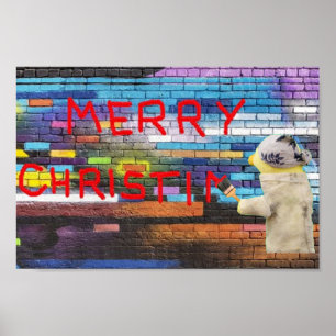 Affiche Joyeux Graffiti de Noël