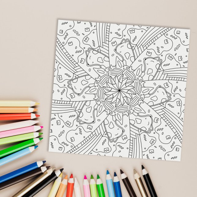 Affiche Joyeux Gribouillis : Page de coloriage d'anniversa (Créateur téléchargé)