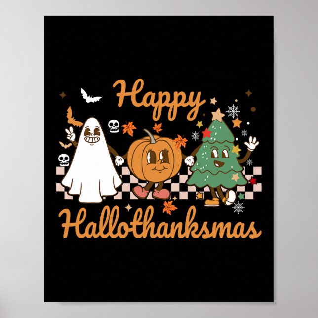Affiche Joyeux Hallothanksmas Halloween Thanksgiving Chris (Devant)