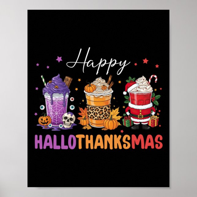 Affiche Joyeux Hallothanksmas Halloween Thanksgiving Chris (Devant)