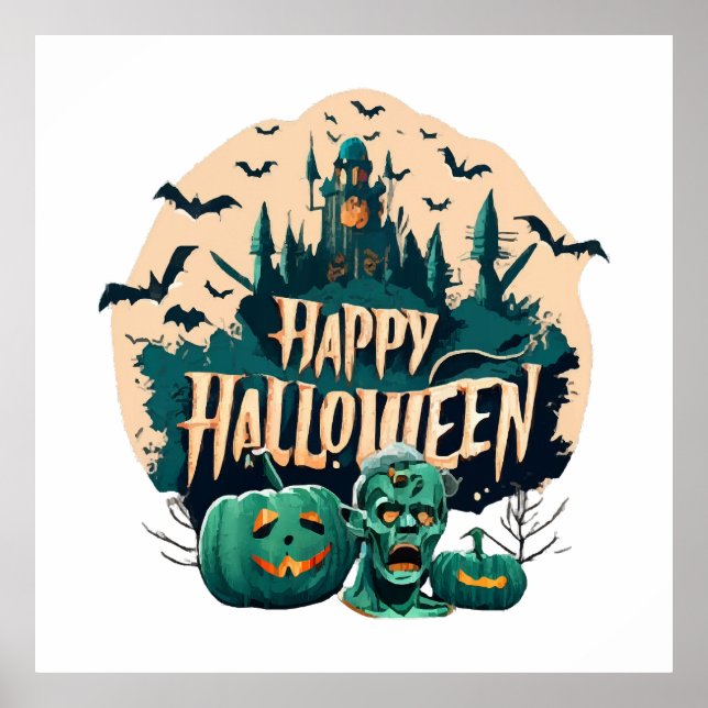 Affiche Joyeux Halloween (Devant)