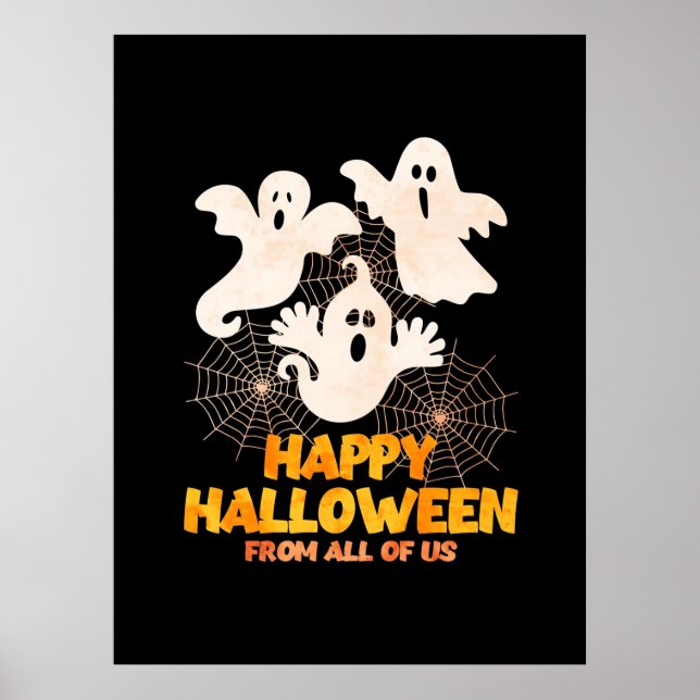 Affiche Joyeux Halloween de nous tous (Devant)