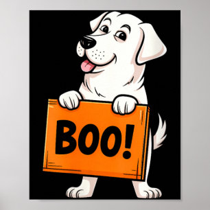 Affiche Joyeux Halloween Femme Chien Dachshund Papa Dogue