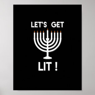 Affiche Joyeux Hanukkah C'est La Saison Obtenez