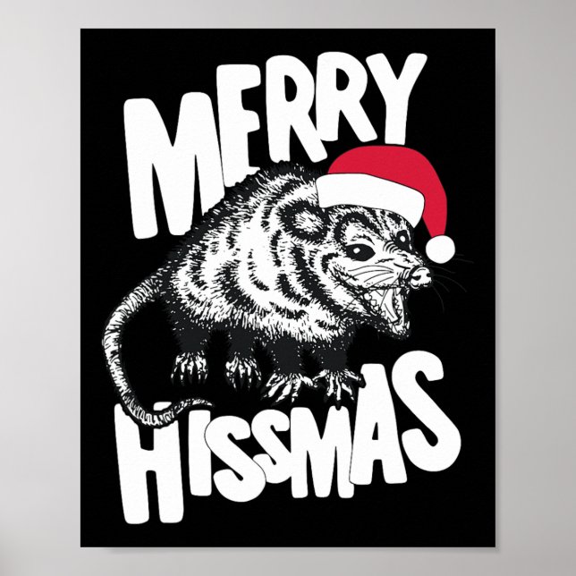 Affiche Joyeux Hissmas drôle de pull de Noël moche Party  (Devant)