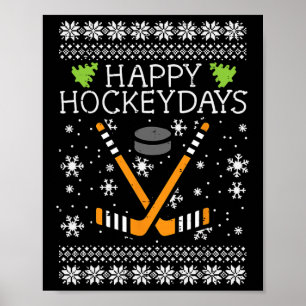 Affiche Joyeux Hockeydays Noël moche Noël Noël Noël Noël H