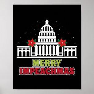 Affiche Joyeux Impeachmas Anti-trump Démocrate Noël Gif