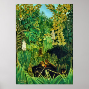 Affiche Joyeux Jesters - Henri Rousseau