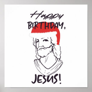 Affiche Joyeux Jésus anniversaire