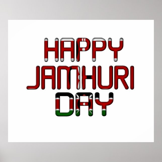 Affiche Joyeux Jour de Jamhuri (Devant)