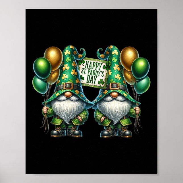 Affiche Joyeux Jour de la Saint Patrick Gnome Pour Femmes  (Devant)