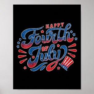 Affiche Joyeux Jour de l'Indépendance 4 juillet Enfants To