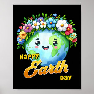 Affiche Joyeux Jour des terres Rainbow Shirt Jour des terr