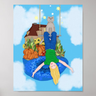 Affiche Joyeux jour. Retourné