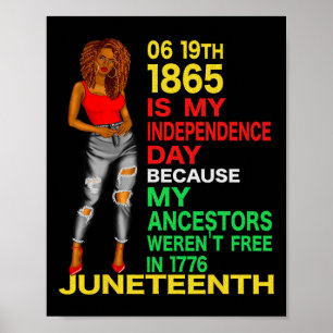 Affiche Joyeux JunetDix Est Ma Fête De L'Indépendance Libr