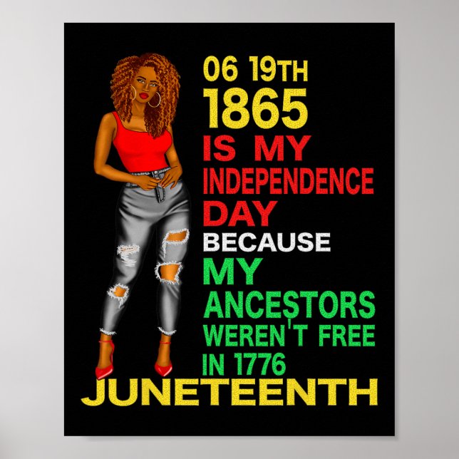 Affiche Joyeux JunetDix Est Ma Fête De L'Indépendance Libr (Devant)