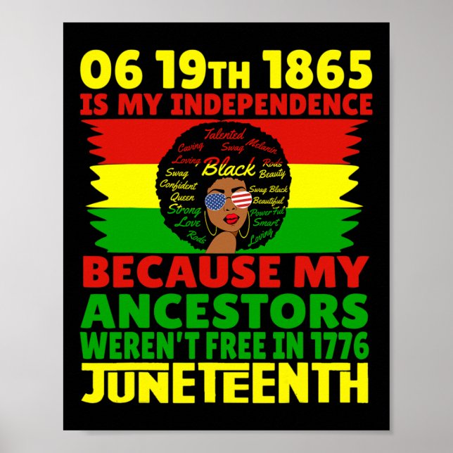 Affiche Joyeux JunetDix Est Ma Fête De L'Indépendance Libr (Devant)