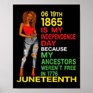 Affiche Joyeux JunetDix Est Ma Fête De L'Indépendance Libr