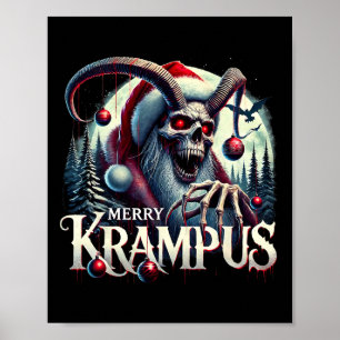 Affiche Joyeux Krampus Krampus Arrive En Ville Horreur Noë