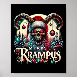 Affiche Joyeux Krampus Noël Krampus arrive en ville