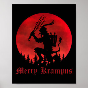 Affiche Joyeux Krampus Noël Noël Noël Noël Horreur Sweat l
