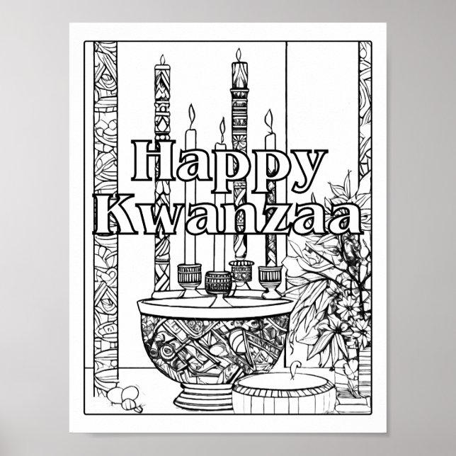 Affiche Joyeux Kwanzaa (Devant)