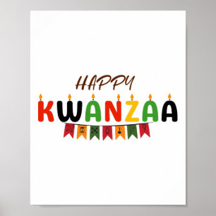 Affiche Joyeux Kwanzaa - 7 Principes de Kwanzaa Tees