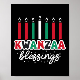 Affiche Joyeux Kwanzaa célébrer l'Afrique
