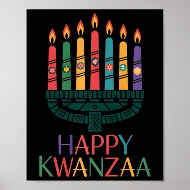 Affiche Joyeux Kwanzaa Premium (Devant)