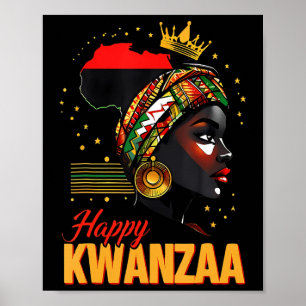 Affiche Joyeux Kwanzaa Sept Principes De Kwanzaa Women Me